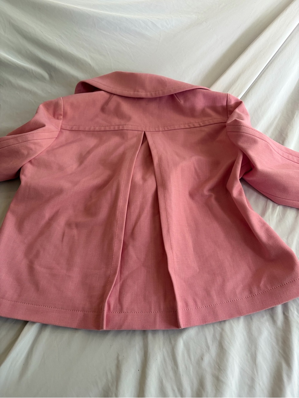 Ann Taylor Pink Cropped Double-Breasted Blazer Size 6 - Picture 10 of 10